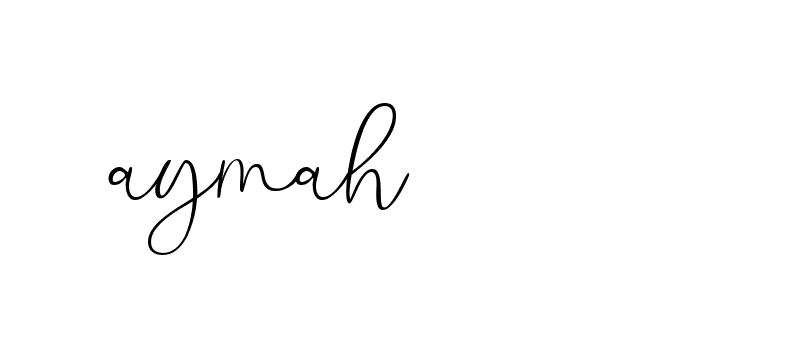 Signature of aymah