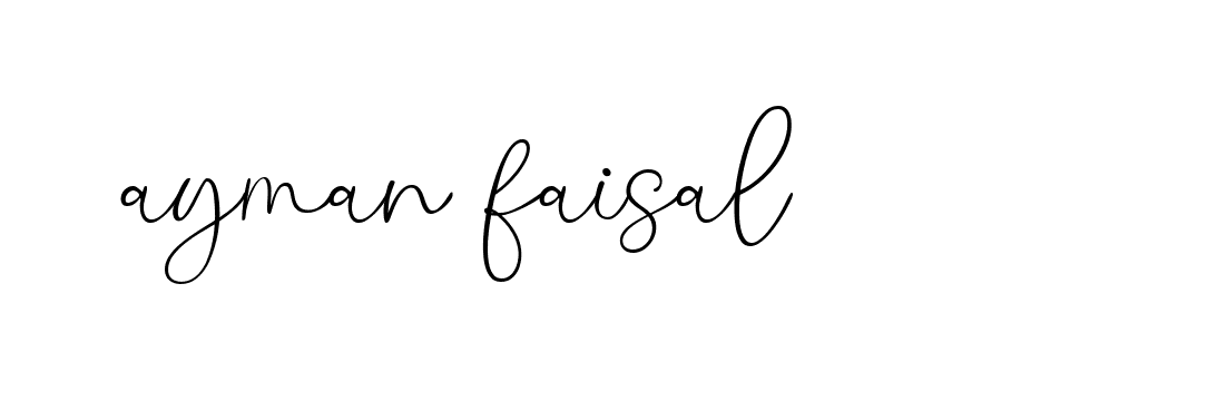 Signature of ayman-faisal