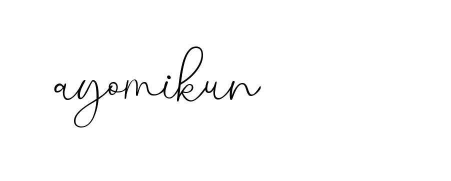 Signature of ayomikun