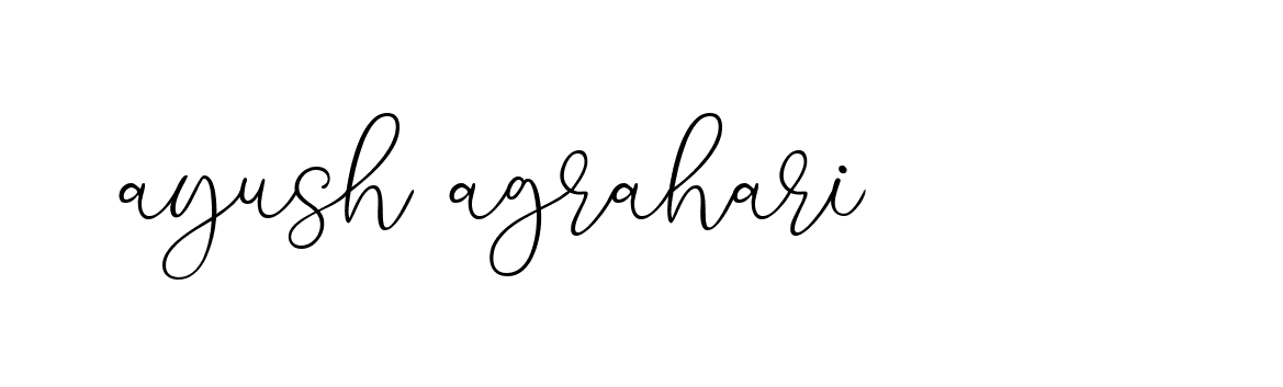 Signature of ayush-agrahari