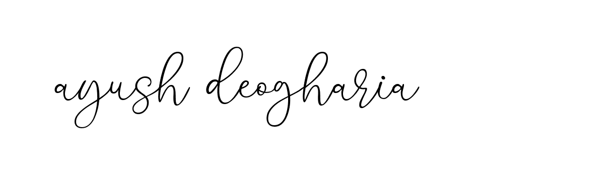 Signature of ayush-deogharia