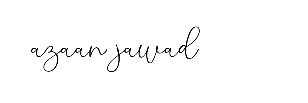 Signature of azaan-jawad