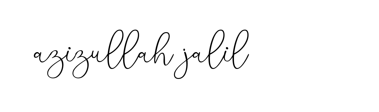 Signature of azizullah-jalil-