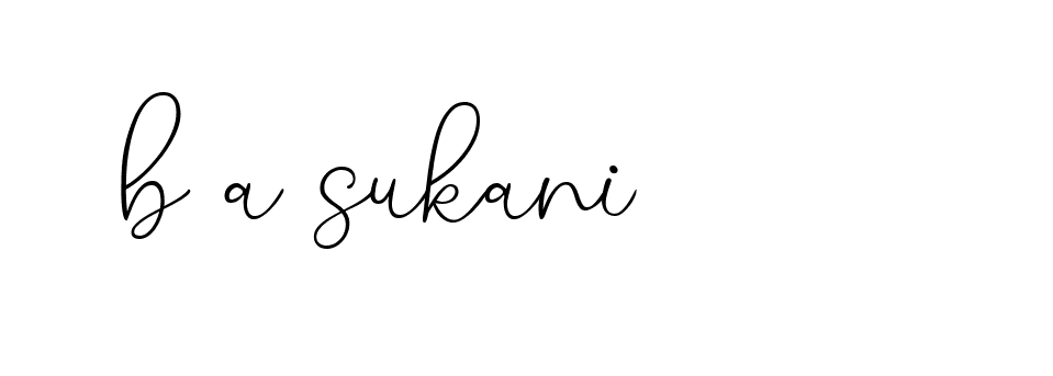 Signature of b-a-sukani