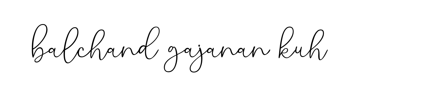 Signature of balchand-gajanan-kuh