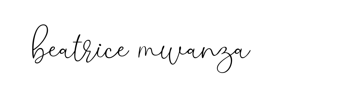 Signature of beatrice-mwanza