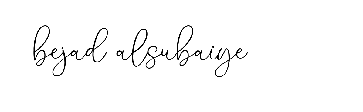 Signature of bejad-alsubaiye