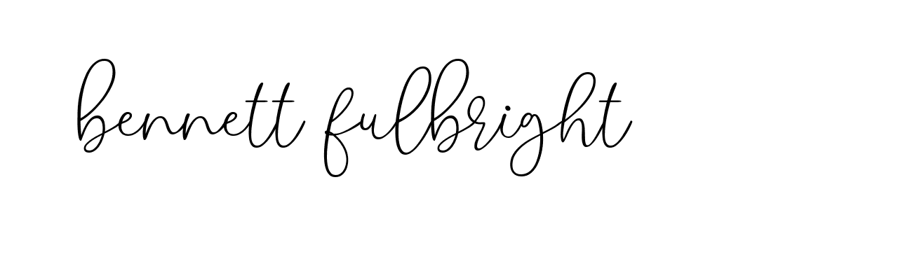 Signature of bennett-fulbright