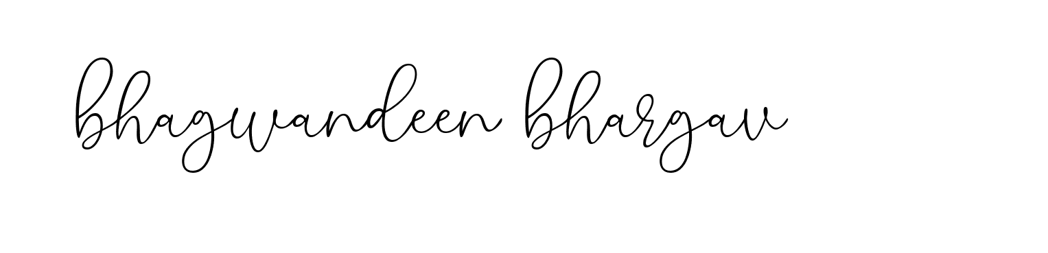 Signature of bhagwandeen-bhargav