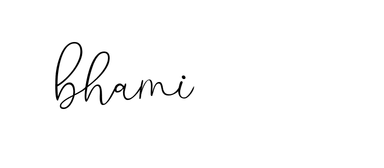 Signature of bhami