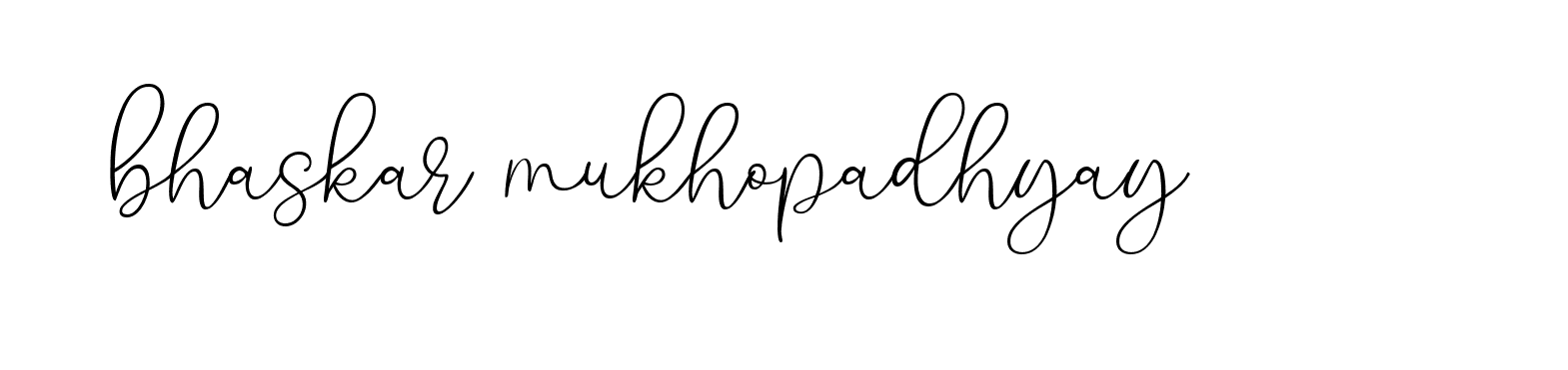 Signature of bhaskar-mukhopadhyay