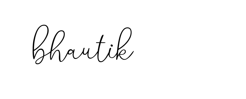 Signature of bhautik