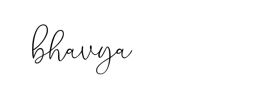 Signature of bhavya-