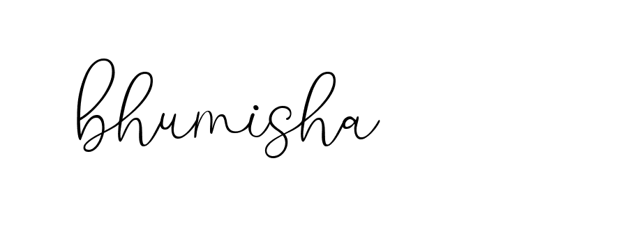 Signature of bhumisha