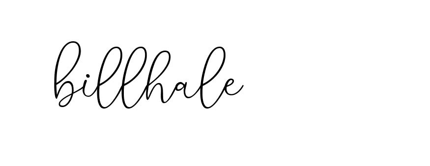 Signature of billhale