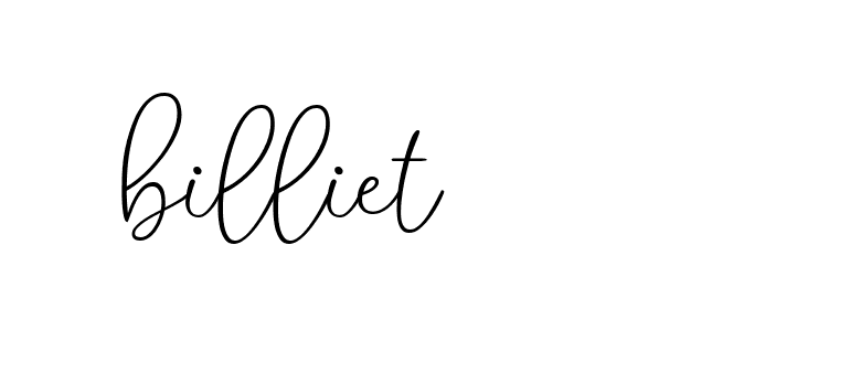 Signature of billiet