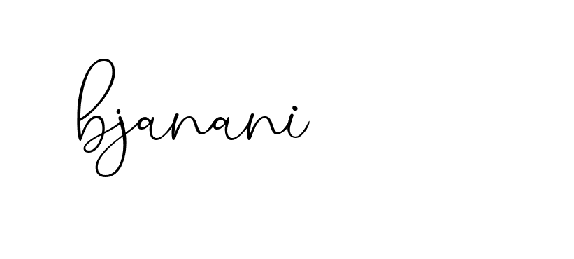 Signature of bjanani