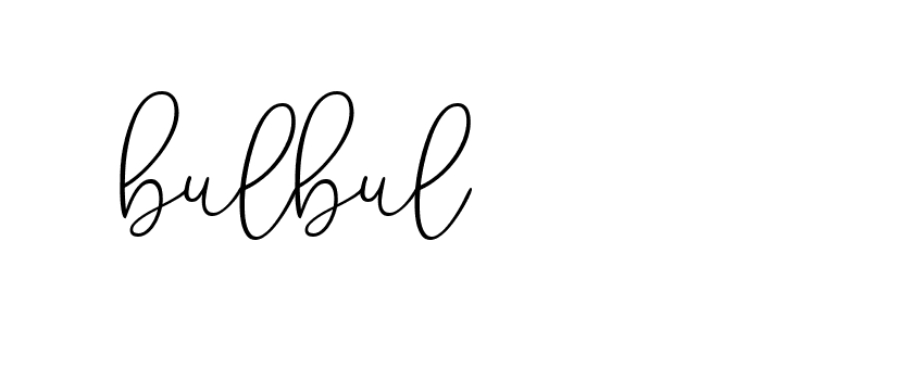 Signature of bulbul-