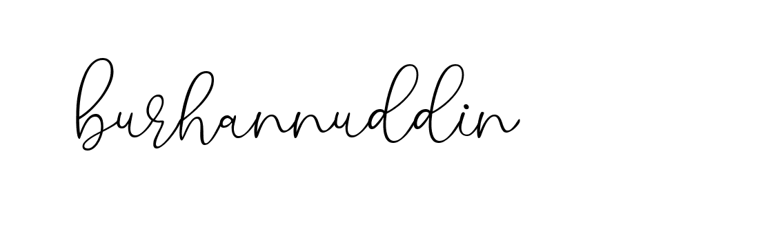 Signature of burhannuddin