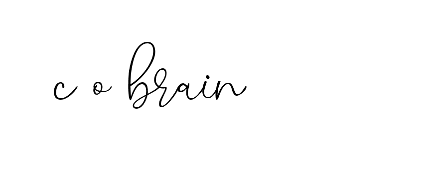 Signature of c-o-brain