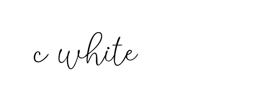 Signature of c-white-