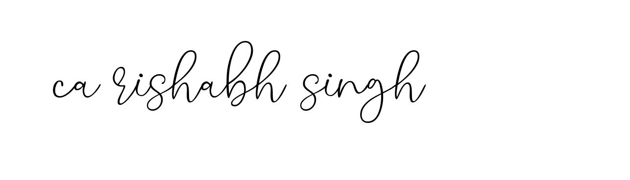 Signature of ca-rishabh-singh-