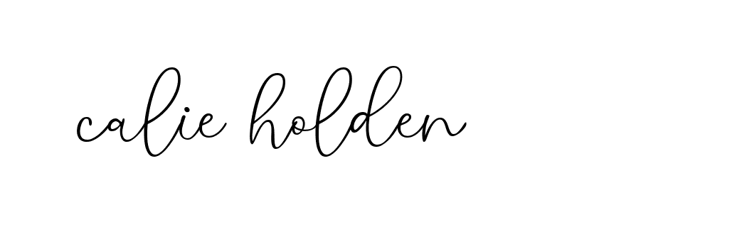 Signature of calie-holden