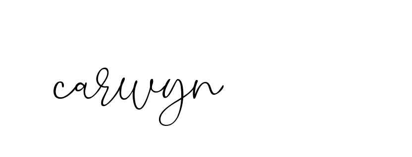 Signature of carwyn