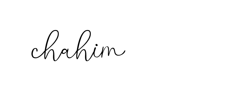 Signature of chahim