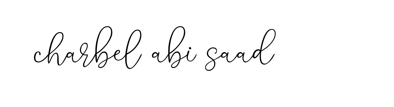 Signature of charbel-abi-saad