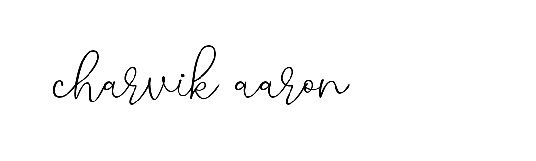 Signature of charvik-aaron