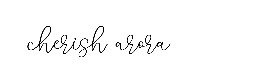 Signature of cherish-arora