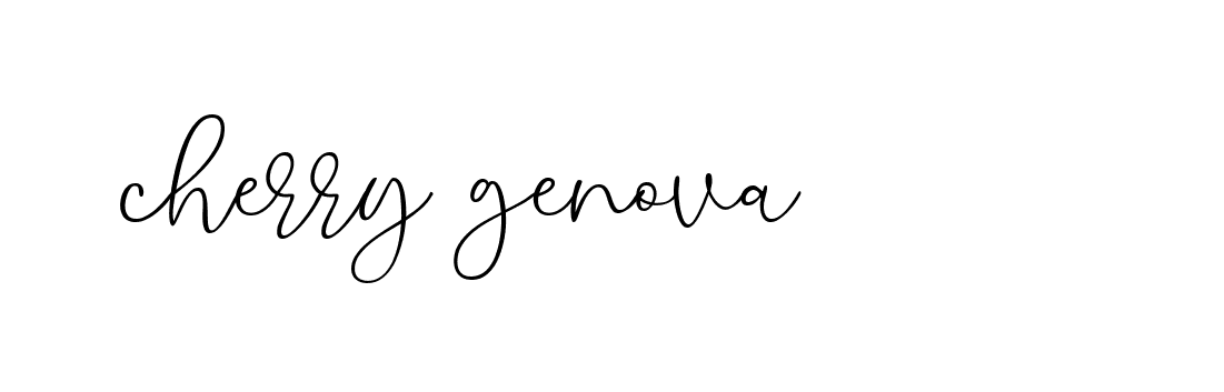 Signature of cherry-genova