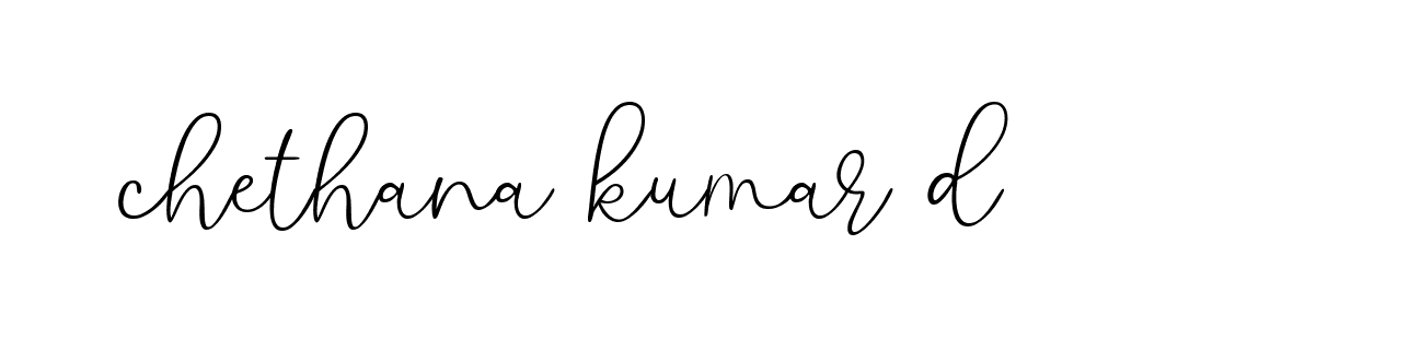 Signature of chethana-kumar-d