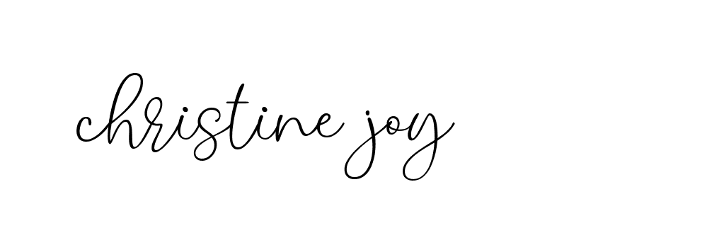 Signature of christine-joy