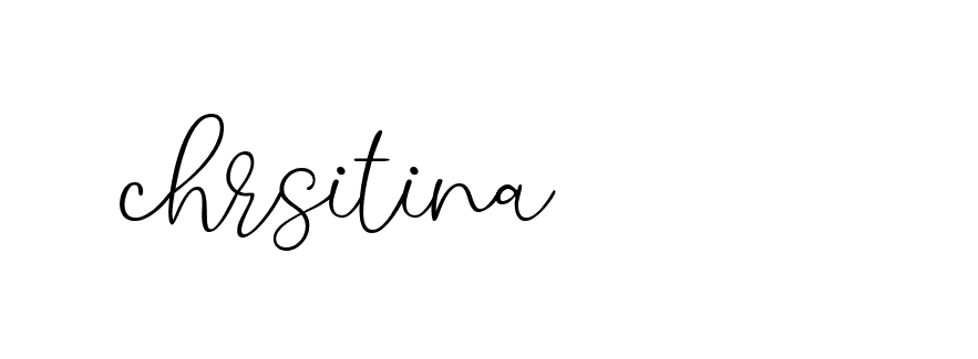 Signature of chrsitina