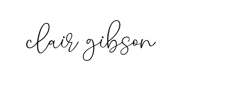 Signature of clair-gibson