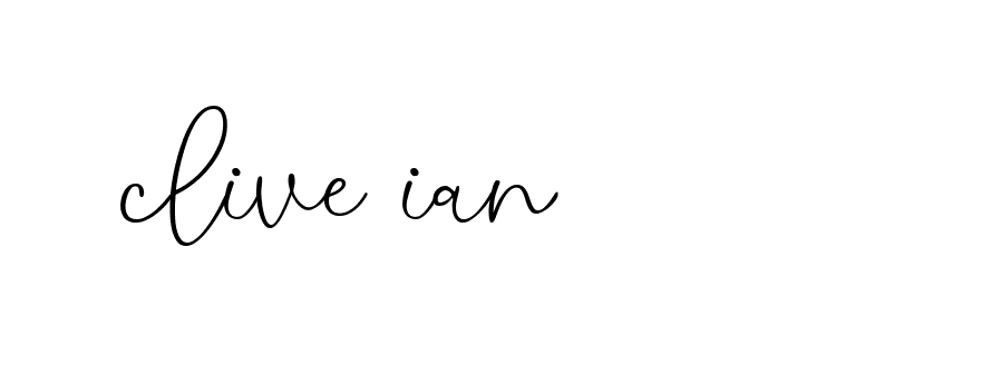 Signature of clive-ian