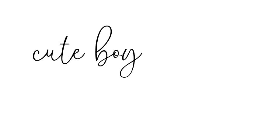 Signature of cute-boy