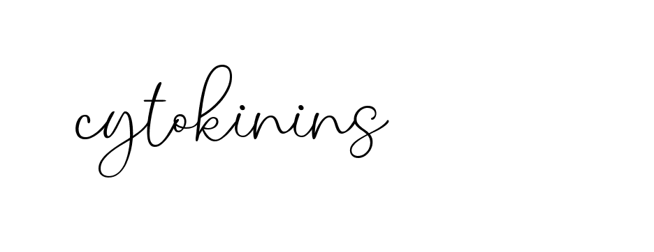 Signature of cytokinins