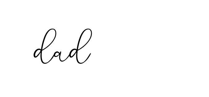 Signature of dad