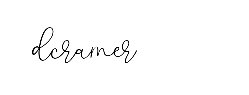 Signature of dcramer