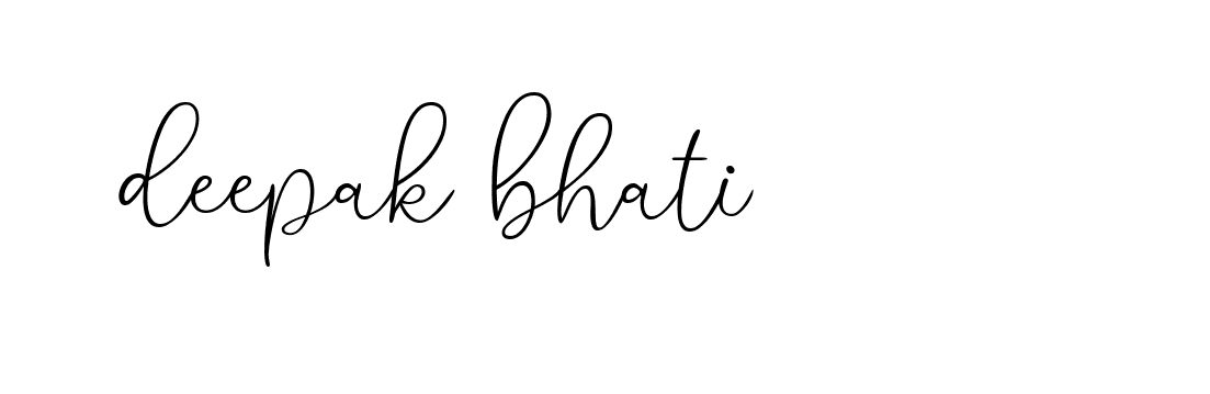 Signature of deepak-bhati-