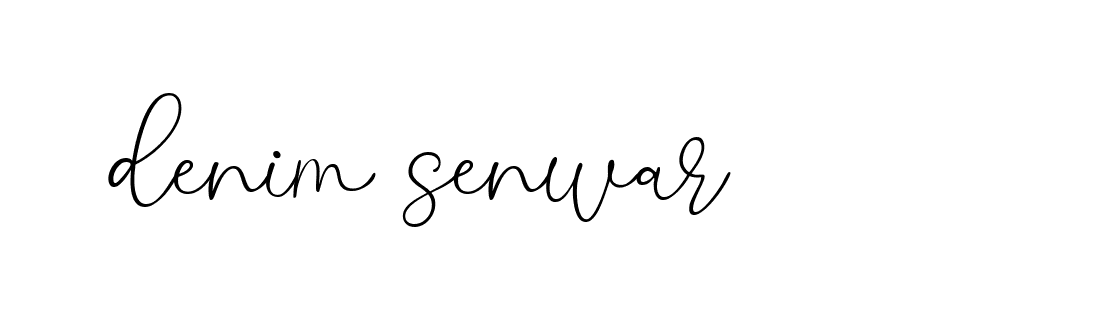 Signature of denim-senwar