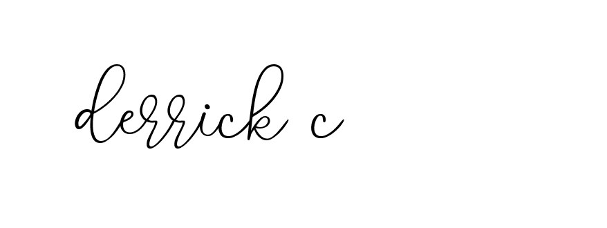 Signature of derrick-c