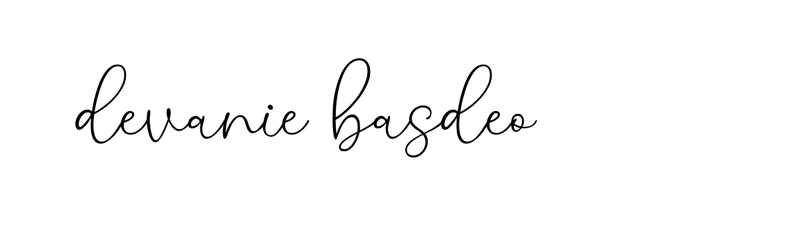 Signature of devanie-basdeo