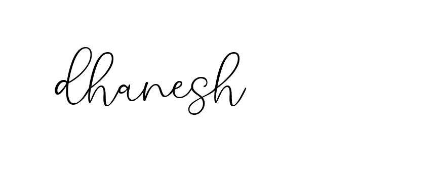 Signature of dhanesh