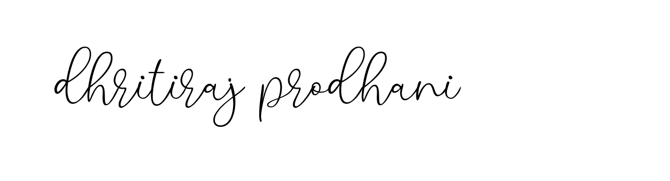 Signature of dhritiraj-prodhani-