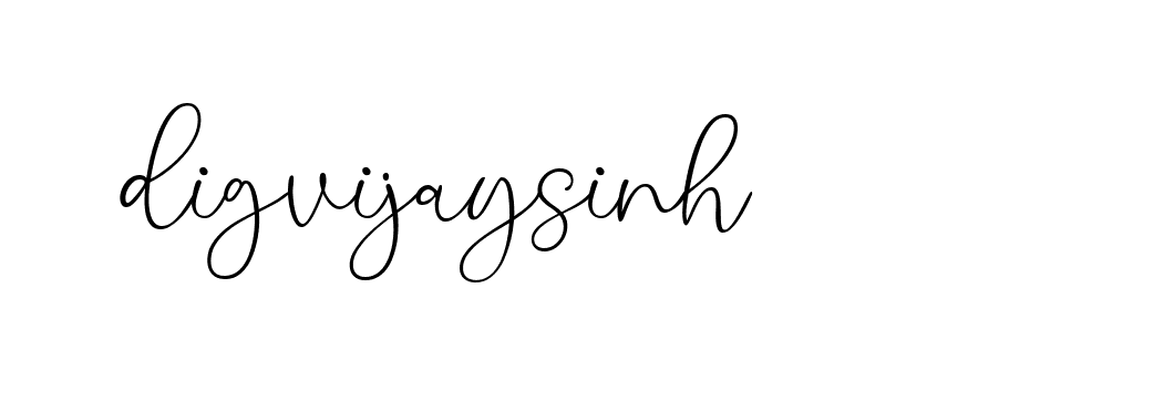 Signature of digvijaysinh