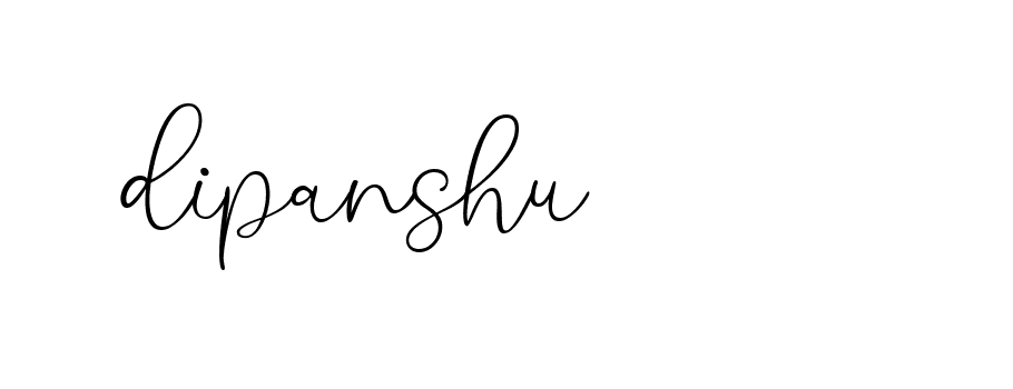 Signature of dipanshu